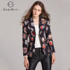 SEQINYY Vintage Blazers 2018 Early Autumn Woman's New Long Sleeve High Street Printed Single Breasted Notched Fashion Jackets