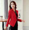 Autumn Winter New fashion Suit Slim Thin Single Row One Buckle Female Jacket Solid Color Women Long Sleeve Blazer