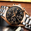 Relogio Masculino LIGE Men Top Luxury Brand Military Sport Watch Men's Quartz Clock Male Full Steel Casual Business gold watch 