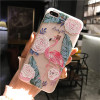 USLION Flower Silicon Phone Case Flamingo pattern For iphone X Case For iphone 7 Plus 6 6S 8 Plus 