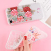 USLION For iPhone XR XS Max X 8 7 6 6s Plus Flower Case 3D Relief Rose Floral Phone Cases Matte Soft TPU Silicone Back Cover