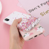 USLION Flower Phone Case For iPhone 7 8 Plus Rose Floral Love Heart Soft TPU Back Cover For iPhone X 7 6 6S Plus Silicone Cases