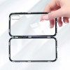 CHYI Built-in Magnetic Case for iPhone X XR XS Max Metal bumper Magnet Adsorption Case for iPhone 7 8 Plus 6 6S glass Back Cover