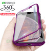 OICGOO Luxury 360 Full Protection Phone Case For iPhone XS MAX XR X Coque Case For iPhone 6 6s 7 8 Plus Case 5 5S SE Cover Glass