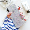 Gimfun Pink Sequins Crystal Soft Tpu Phone Case for Iphone X Anti-knock Clear Glitter Case for Iphone 6 7 8 Plus XR MAX Cover