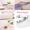 Portable Mini Manual Sewing Machine Clothes Fabric Handy Stitch Handheld Sewing Tool Needlework Cordless