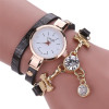 2018 Fashion Women Watch Bracelet Leather Ladies Watch With Rhinestones Analog Quartz Dress Wrist Watches Relogio Feminino Gift