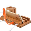 3 In 1 USB Charging Dock Station Universal Wood Mobile Phone Mount Holder for Apple Watch iPhone XR XS Max X 8 7 6S 6 Plus iPad