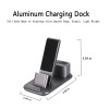 Aluminium Alloy Charging Stand For Iphone X Iphone 8 Airpods 2 in 1 Charger Dock Station Phone Holder For Iphone 7 