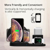 Fast Wireless Charging pad For iPhone X/XS Max XR 8 8 Plus Charger Dock Station Stand Holder For Airpods Apple Watch Nike+ 4 3 2