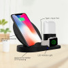 Fast Wireless Charging pad For iPhone X/XS Max XR 8 8 Plus Charger Dock Station Stand Holder For Airpods Apple Watch Nike+ 4 3 2