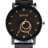 KEVIN Women Simple Two Circles Black Dial Quartz Watches Analog Cute Ladies Dress Wrist Watch Modern 2019 New Arrival Relogio