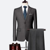 Plyesxale Two Piece Suit For Men Sky Blue Gray White Men Suits For Wedding Tuxedo Slim Fit Mens Suits With Pants Burgundy Q64