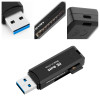 Rocketek USB 3.0 Memory Card Reader high quality 2 Slots 5Gbps Super Speed Card Reader for SD,TF,micro SD, SDXC, SDHC