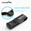 Rocketek read 2 cards Simultaneously USB 3.0 Memory Card Reader 2 Slots for SD/micro SD/TF/microsd sdhc sdxc With caps protect