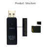 RSExploere Antiseismic USB 3.0 Micro SDXC SD TF Memory Card Reader Adapter SD/MicroSD/TF Transflash Card USB3.0 High-Speed