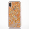 Gold Foil Transparent Gel TPU Case For iPhone 7 8 6 6S X Plus 5S 5 S SE Case Glitter Thin Clear Silicon Cover Pink with Sparkles