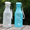 Candy Colors Unbreakable Frosted Leak-proof Plastic kettle 550mL Free Portable Water Bottle for Travel Yoga Running Camping