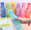 Fashion Colorful 550ml Unbreakable Frosted Leak-proof Plastic Kettle Portable Water Bottle for Travel Running Camping