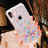 Bling love heart Sequins quicksand Phone Case for iphone X XS 8 7 Plus 6 6S Plus Shining Dynamic liquid glitter Back Cover