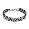 Silver Color Twisted Men Bracelets Bangles 316L Stainless Steel Wrist Band Hand Chain Male Accessory Hip Hop Party Rock Jewelry