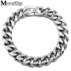  Moorvan men's bracelets,7MM/9MM/10MM wide rock trendy gift for man chain link stainless steel bracelet,hiphopboy jewelry VB507