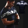 First Avenger Captain America T-Shirt Gym MMA T Shirt Men Run Short Sleeve Tops 3D Prin Compression Shirt Superman Punisher Tees