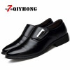 Luxury Brand PU Leather Fashion Men Business Dress Loafers Pointy Black Shoes  Breathable Formal Wedding Shoes 38-48