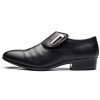 Luxury Brand PU Leather Fashion Men Business Dress Loafers Pointy Black Shoes  Breathable Formal Wedding Shoes 38-48