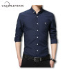 2019 New Fashion Men Dress Shirt Solid Color Casual Slim Fit Men's shirt Long sleeve Oxford Spring Korean Work Wear 5XL YN618