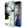 Ollivan Diamond Bling Glitter Mirror Soft TPU Case For Samsung S8 S9 S7 A7 A8 J4 J6 J8 J7 2018 Note 9 8 Luxury Ring Stand Cases