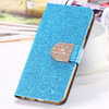 Bling Glitter Leather Cases Couqe For Samsung Galaxy Trend Lite S7392 S7390 GT-S7392 GT-S7390 Stand Flip Cover Case Fundas Capa