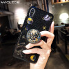Luxury capa  Cute Space Planet Bling Diamond Airbag Bracket Soft Case Cover For iphone X XS MAX XR 6 6S PLUS 7 8 PLUS Case