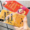 Blu-ray Cartoon Lovely Winnie Pooh Bear Tigger Case For iPhone XS Max XR X 7 6 6S 8 Plus Glitter Bling Diamond Rhinestone Cover