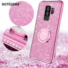 For Samsung Galaxy S9 Plus Case Silicone Anti-knock Diamond Ring Cover For Samsung S9+ Case Bling Glitter Solf Cute Girl Case