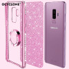 For Samsung Galaxy S9 Plus Case Silicone Anti-knock Diamond Ring Cover For Samsung S9+ Case Bling Glitter Solf Cute Girl Case