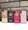 Luxury Bling Glitter Diamond Queen Crown Hard Back Cover Case for iPhone 6 6S Plus 7 8 Plus X Girlish Capa Coque Hoesjes