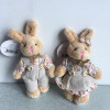 2PCS/LOT Kawaii Teddy Bear&amp;Rabbit Couple Plush Toy Stuffed Animal Soft Doll Bears Stuffed Plush Pendant Wedding Gifts GMR020