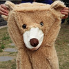 200cm Soft American Giant Bear Skin Bear Toy Big Animals Bears Coat For GirlFriend Valentine's Day Gift Animal Teddy Bear Coats 