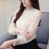fashion women blouses 2018 autumn lace chiffon tops long sleeved women's blouse female clothes plus size ladies shirts 1189 40