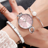 Luxury brand set Women Rhinestone Watch Crystal Ceramic Watches Female Quartz Wristwatches Lady Dress Watch relogio feminino