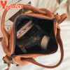 Yogodlns High Quality PU leather Women Bag Handbag Casual Large Capacity Hobos Female Totes Bolsas Vintage Solid  Shoulder Bag 