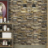 Brick Stone Vinyl Self-Adhesive Wallpaper 3D Living Room Restaurant Cafe Creative Decor PVC Waterproof Wall Sticker Wall Papers