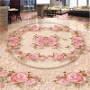 3D Wallpaper European Style Marble Floral Floor Sticker Living Room Bedroom PVC Self Adhesive Waterproof Murals Wall Paper Decor