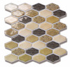 Vinyl Tile For Kitchen Backsplash, Self-adhesive Wall Tile(Beige, 10 Sheets) High Quality 3D Wallpaper 
