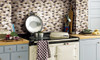 Vinyl Tile For Kitchen Backsplash, Self-adhesive Wall Tile(Beige, 10 Sheets) High Quality 3D Wallpaper 