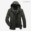 Winter Jacket Men Parkas Top Warm Waterproof Big Size 2018 Thicken Male Heavy Wool 2 in 1 Coat High Quality Fleece Cotton-Padded