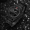 NAVIFORCE Luxury Brand Full Steel Watch Men Army Military Sport Wrist Watches Men's Quartz Digital LED Clock relogio masculino