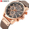 CURREN Luxury Brand Men Analog Digital Leather Sports Watches Men's Army Military Watch Man Quartz Clock Relogio Masculino Gold