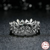 High Quality 100% 925 Sterling Silver Dazzling Daisy Meadow Stackable Ring For Women Luxury Original Jewelry Gift SDP7122